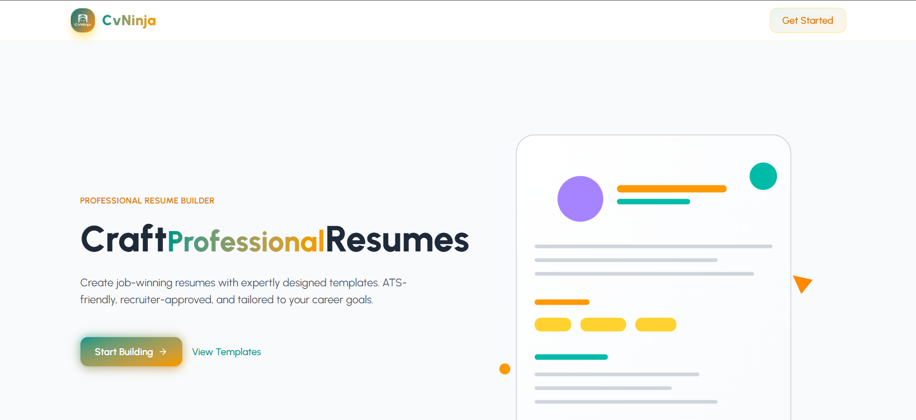Resume Builder project preview